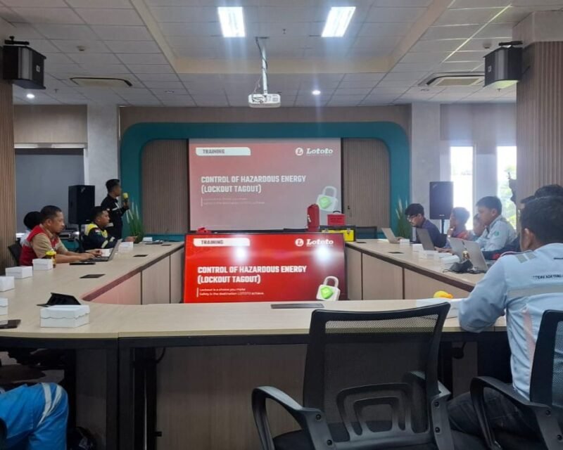 Pelatihan Keselamatan dan Kesehatan Kerja (K3) berbasis Lock Out Tag Out (LOTO). Foto: Ist