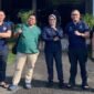 Foto : dr. Denny Mathius bersama Tim Biddokkes Polda Sulsel. (dok. Istimewa)