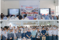 PT Pelabuhan Indonesia (Persero) Regional 4 bersama PT Pelindo Jasa Maritim menggandeng BNN Sulawesi Selatan untuk memberikan edukasi bahaya narkoba kepada pelajar di Makassar. Foto : Doc Pelindo