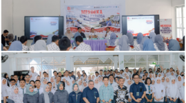 PT Pelabuhan Indonesia (Persero) Regional 4 bersama PT Pelindo Jasa Maritim menggandeng BNN Sulawesi Selatan untuk memberikan edukasi bahaya narkoba kepada pelajar di Makassar. Foto : Doc Pelindo 